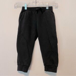 Huntington Toddler Joggers 3T Black Drawstring Cuffed, Pockets